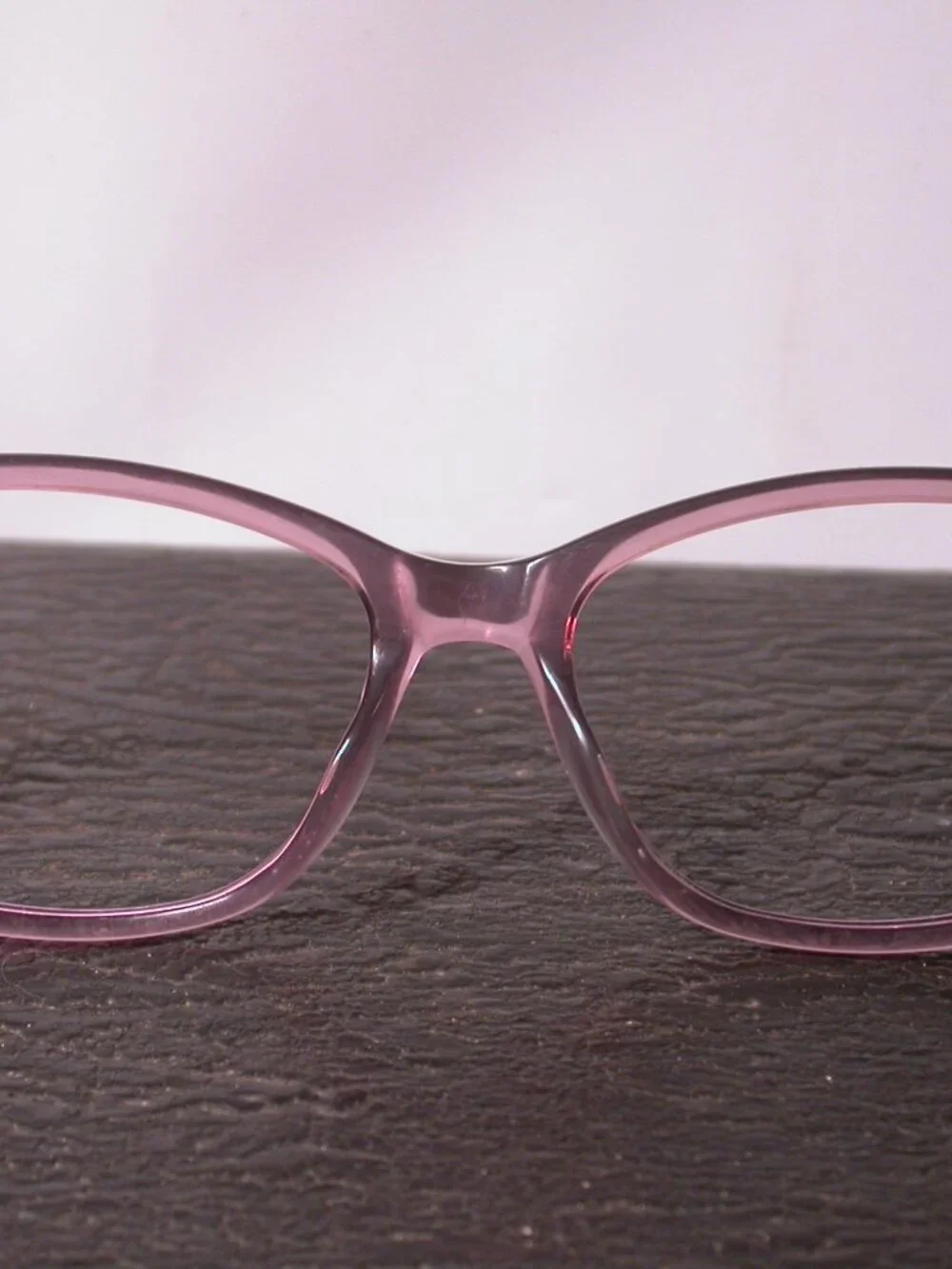State Optical Drexel Pink Clear Cloud Stone Eyeglasses Frames Made in USA